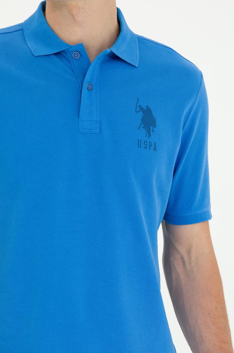 Erkek Saks Polo Yaka Tişört