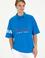 Erkek Saks Oversize Polo Yaka Tişört