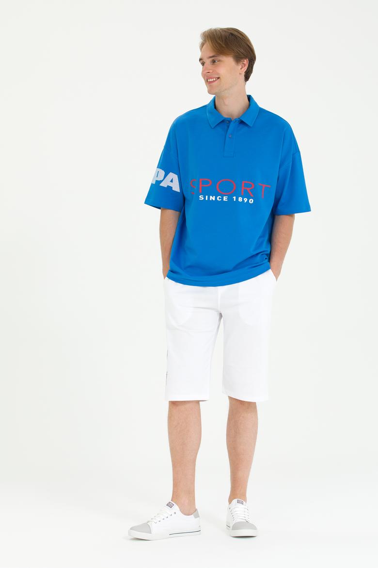 Erkek Beyaz Örme Şort - 50263433061