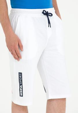 Erkek Beyaz Örme Şort - 50263433061