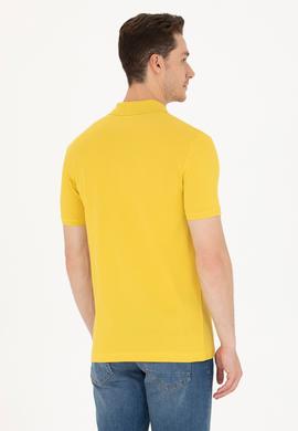 Erkek Safran Polo Yaka Basic T-Shirt - 50249149158