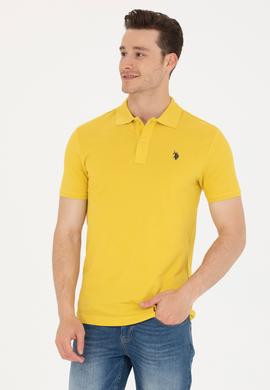 Erkek Safran Polo Yaka Basic T-Shirt - 50249149158