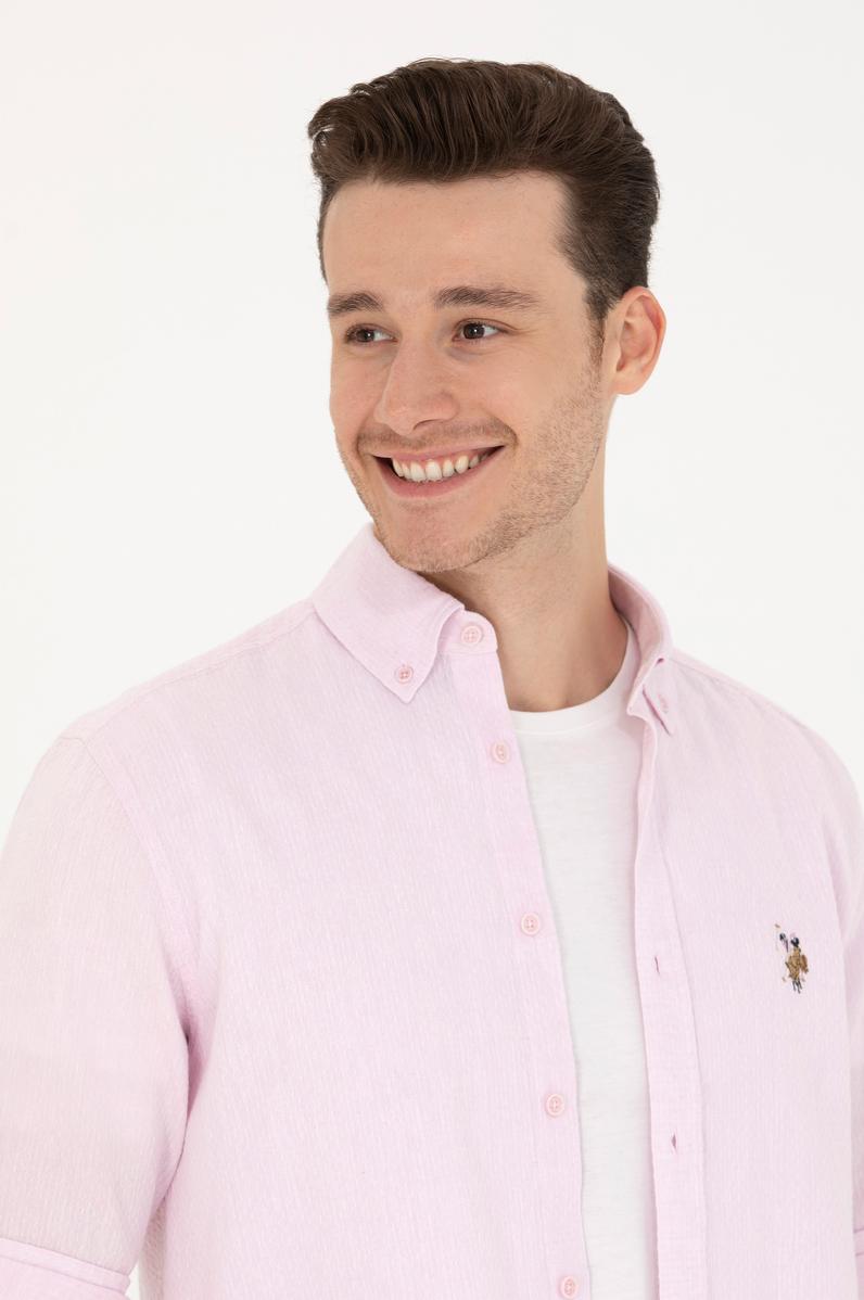 Erkek Manolya Uzun Kollu Gömlek