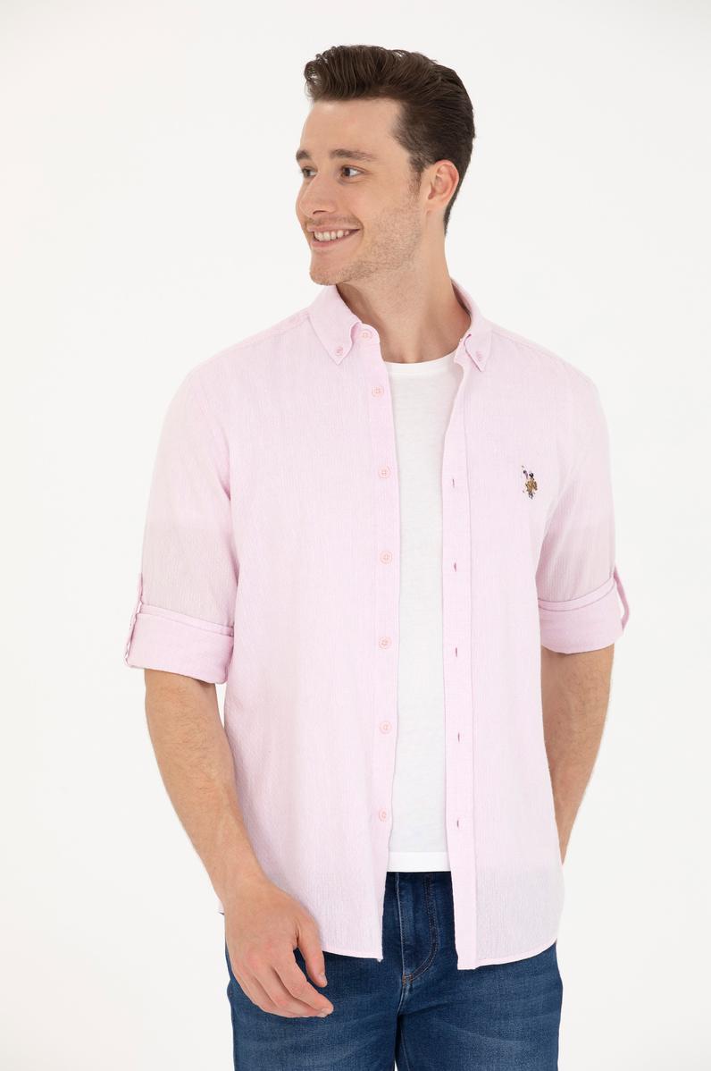 Erkek Manolya Uzun Kollu Gömlek