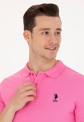 Erkek Pembe Basic Polo Yaka Tişört - 50262969051
