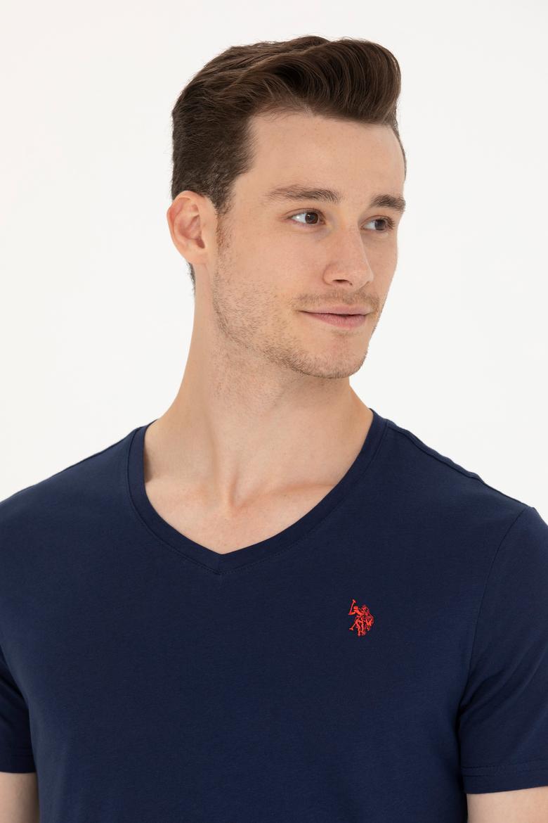 Erkek Lacivert Basic Tişört - 50262975007