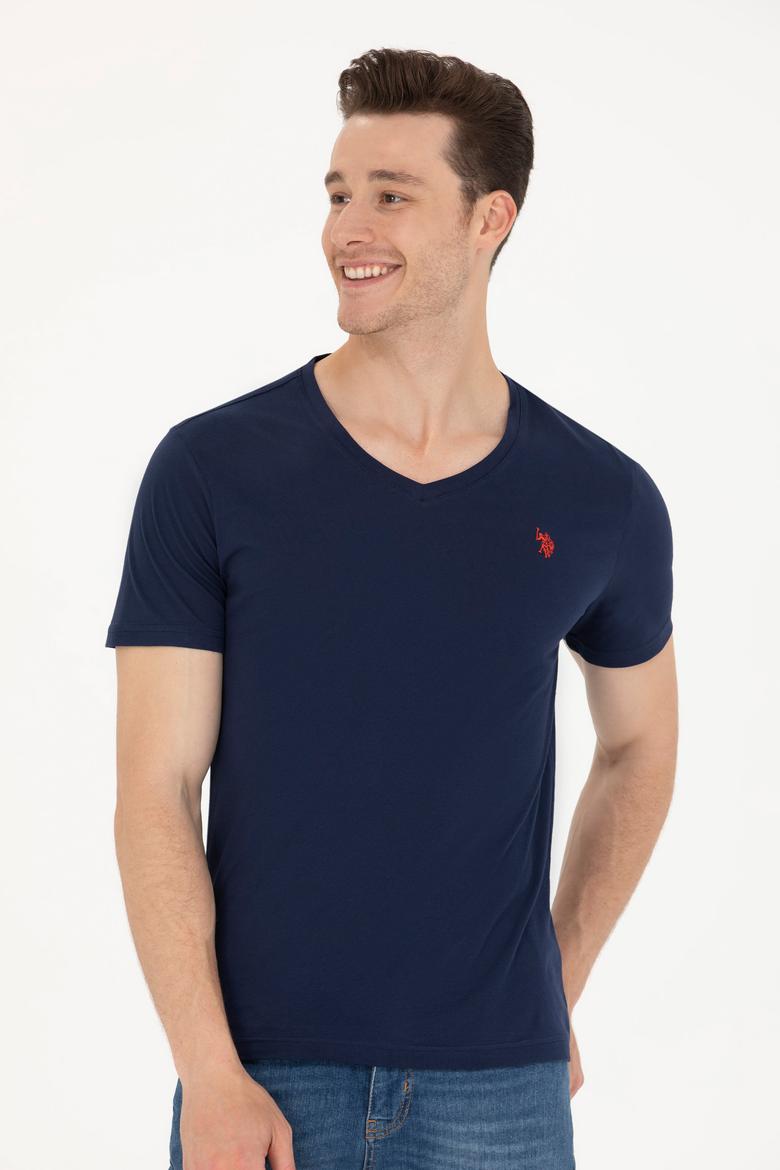 Erkek Lacivert Basic Tişört - 50262975007