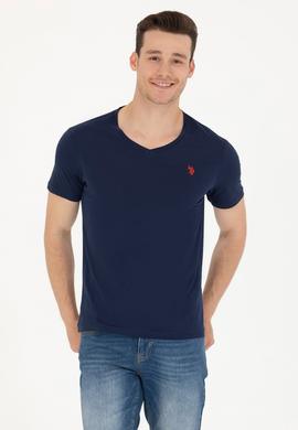 Erkek Lacivert Basic Tişört - 50262975007