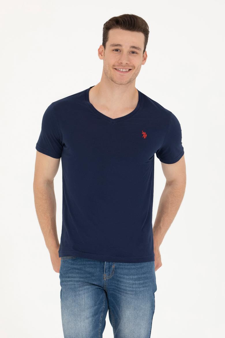 Erkek Lacivert Basic Tişört