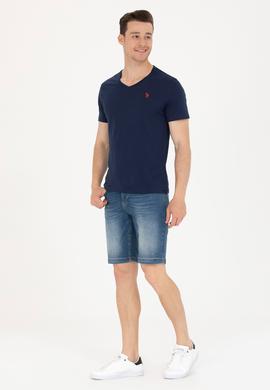 Erkek Lacivert Basic Tişört - 50262975007