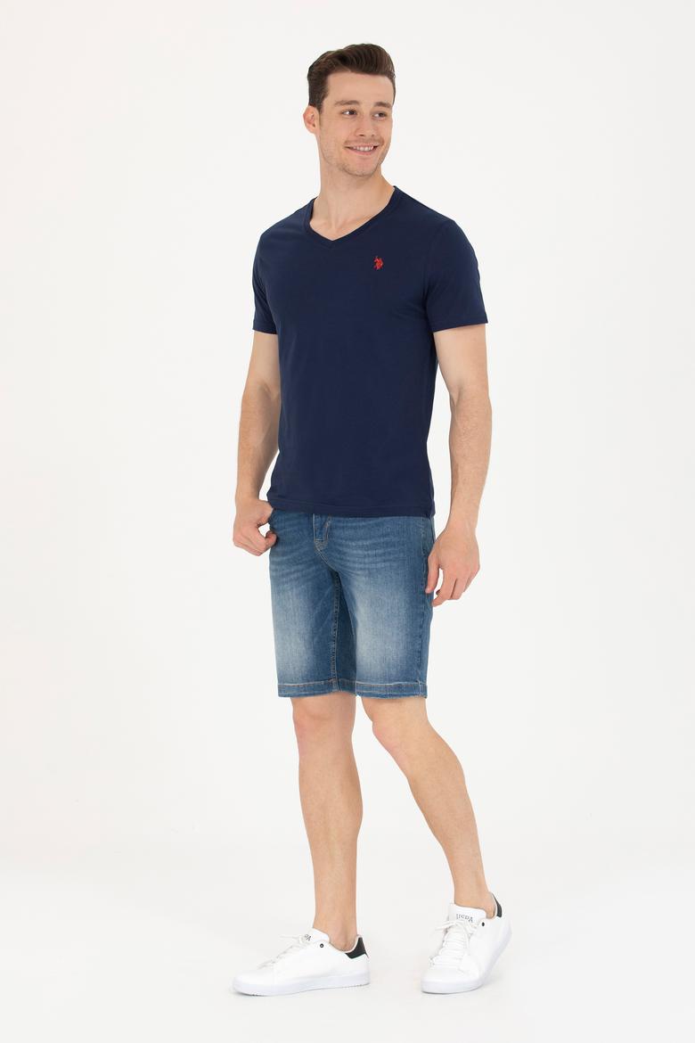 Erkek Lacivert Basic Tişört - 50262975007