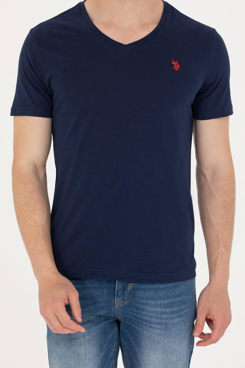 Erkek Lacivert Basic Tişört - 50262975007