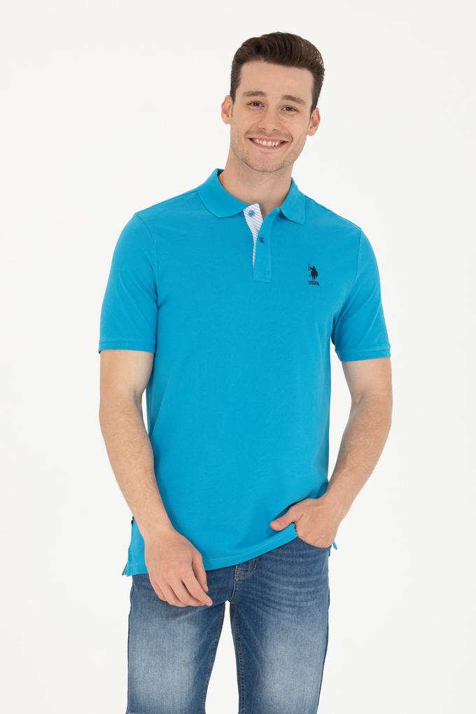 Erkek Kobalt Basic Polo Yaka Tişört