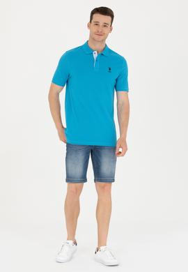 Erkek Kobalt Basic Polo Yaka Tişört - 50263236101