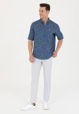 Erkek Açık Mavi Kanvas Pantolon - 50263861016