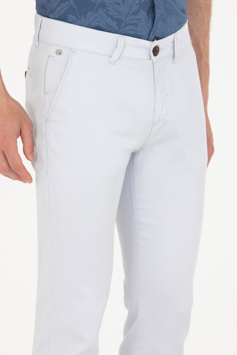 Erkek Açık Mavi Kanvas Pantolon - 50263861016