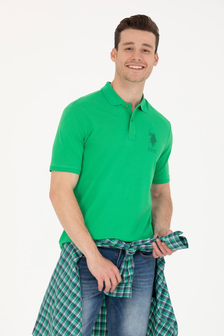 Erkek Elma Yeşili Polo Yaka Tişört