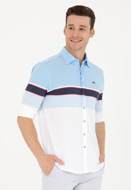 Erkek Mavi Uzun Kollu Gömlek - 50267368007