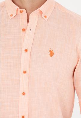 Erkek Turuncu Uzun Kollu Gömlek - 50267647010