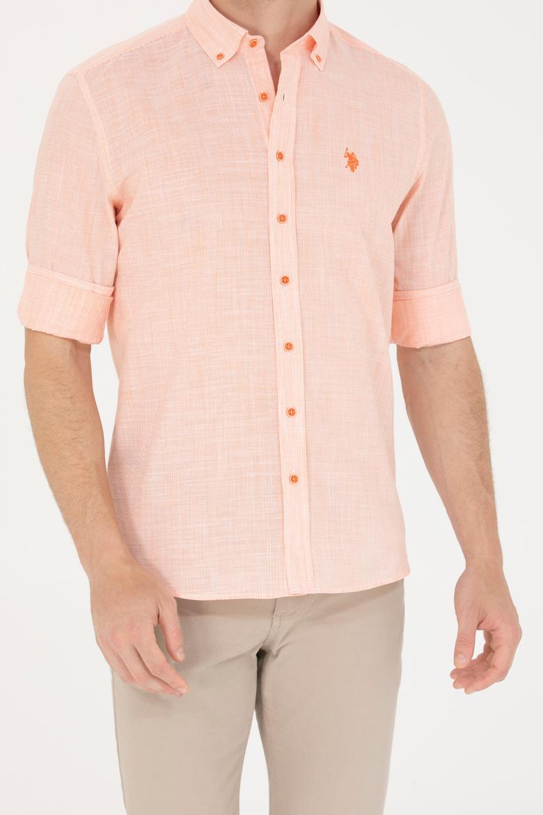 Erkek Turuncu Uzun Kollu Gömlek - 50267647010