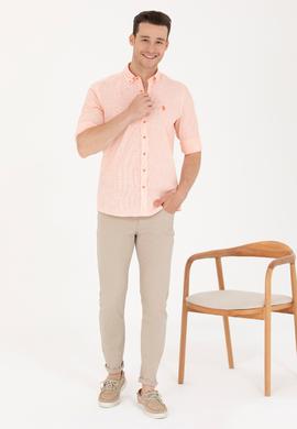 Erkek Turuncu Uzun Kollu Gömlek - 50267647010