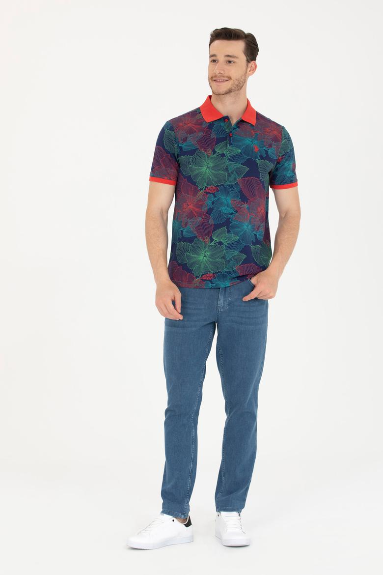 Erkek Lacivert Polo Yaka Tişört - 50276807049