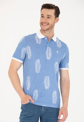 Erkek Kobalt Polo Yaka Tişört - 50276808036