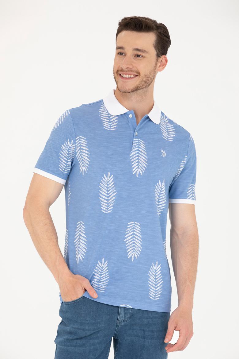 Erkek Kobalt Polo Yaka Tişört