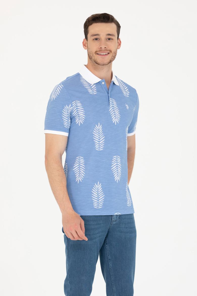 Erkek Kobalt Polo Yaka Tişört - 50276808036