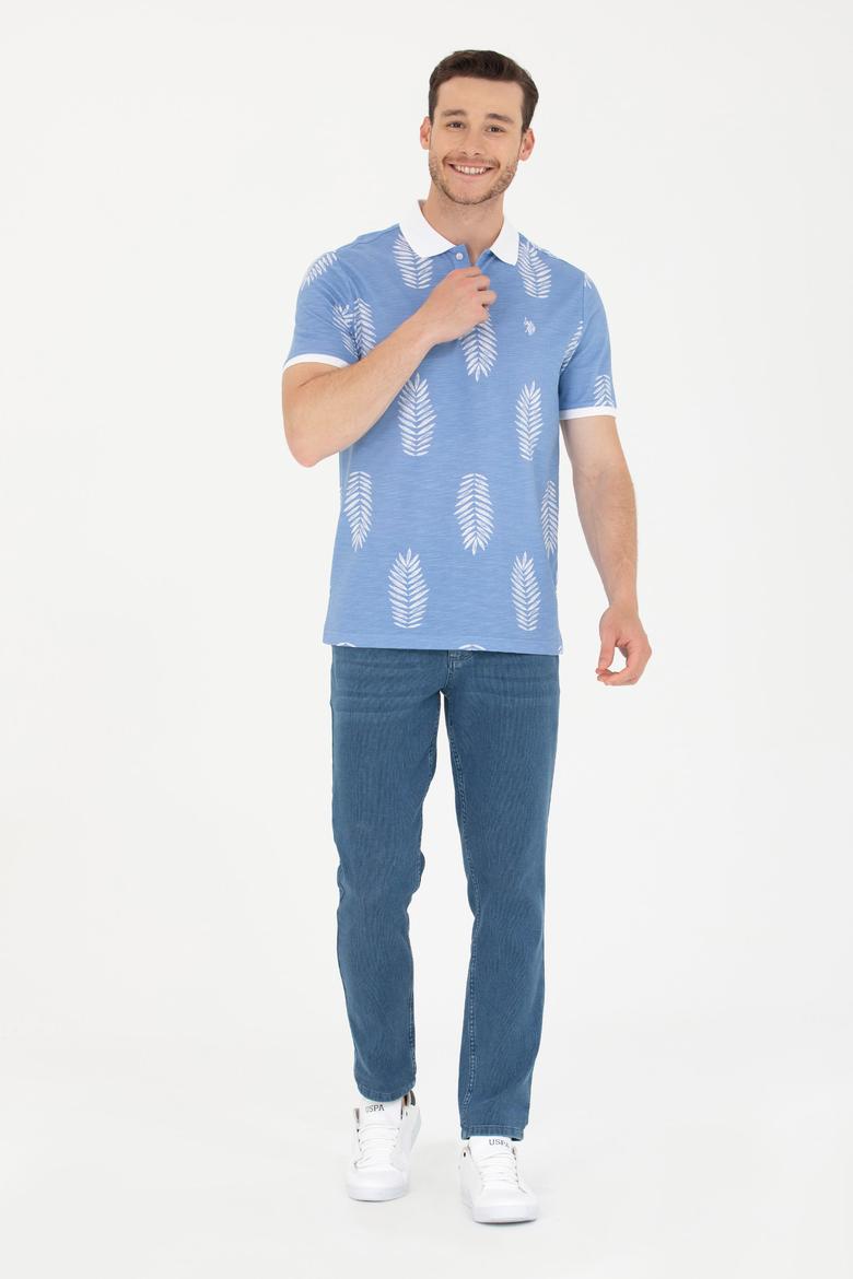 Erkek Kobalt Polo Yaka Tişört - 50276808036