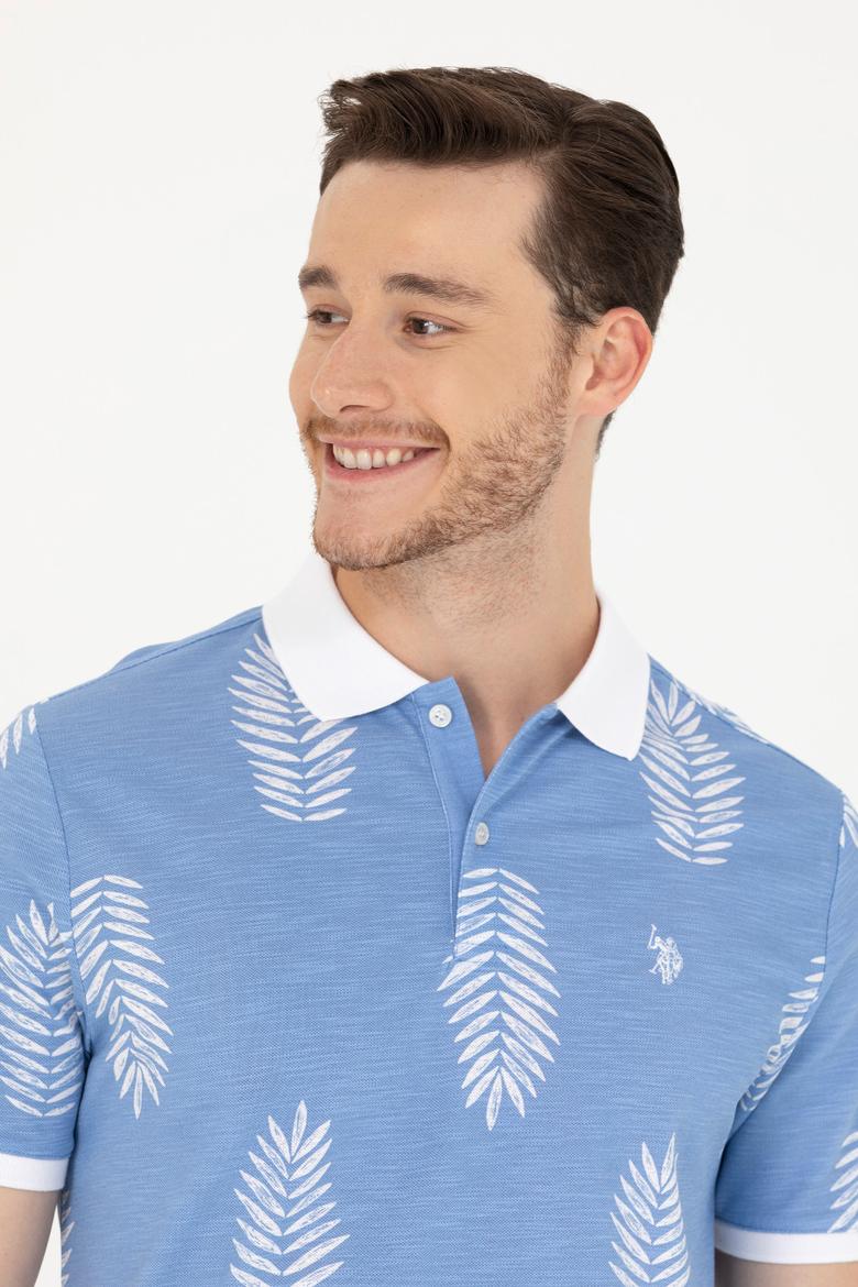 Erkek Kobalt Polo Yaka Tişört - 50276808036