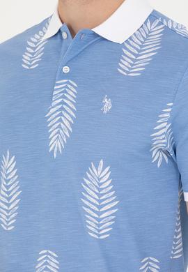 Erkek Kobalt Polo Yaka Tişört - 50276808036