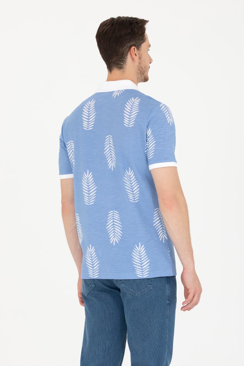 Erkek Kobalt Polo Yaka Tişört - 50276808036