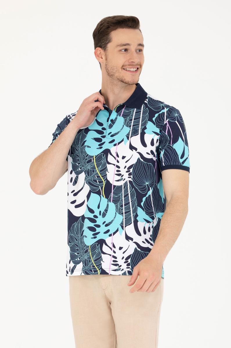 Erkek Lacivert Polo Yaka Tişört