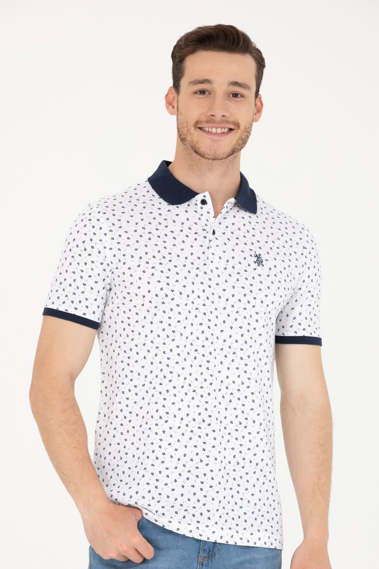 Erkek Beyaz Polo Yaka Tişört - 50276829037