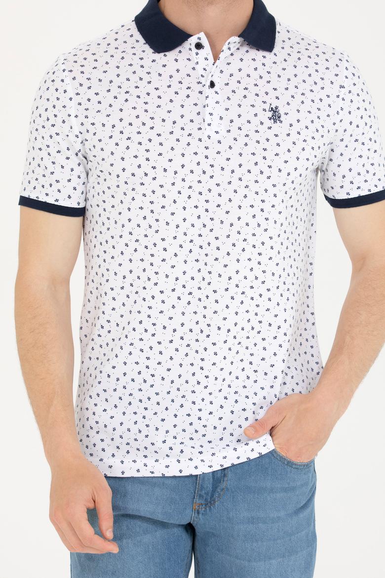 Erkek Beyaz Polo Yaka Tişört - 50276829037