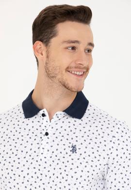 Erkek Beyaz Polo Yaka Tişört - 50276829037