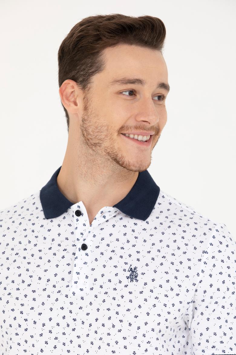 Erkek Beyaz Polo Yaka Tişört - 50276829037