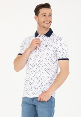 Erkek Beyaz Polo Yaka Tişört - 50276829037