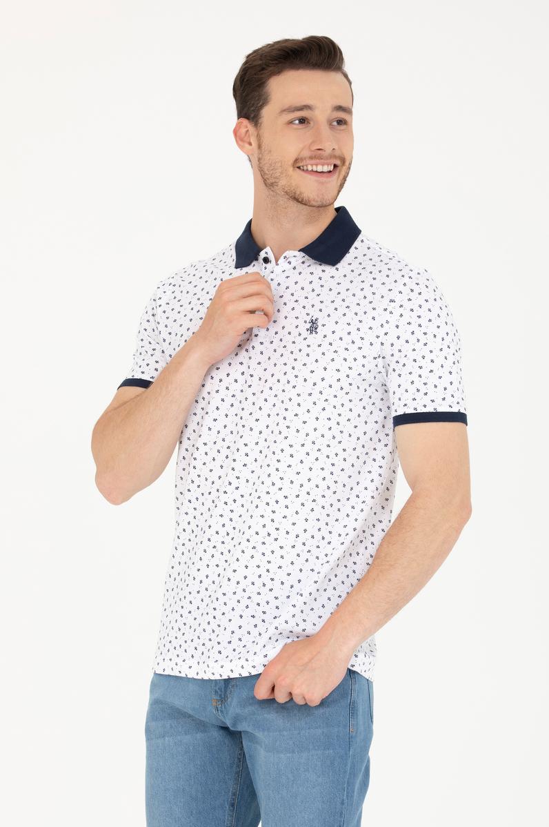 Erkek Beyaz Polo Yaka Tişört