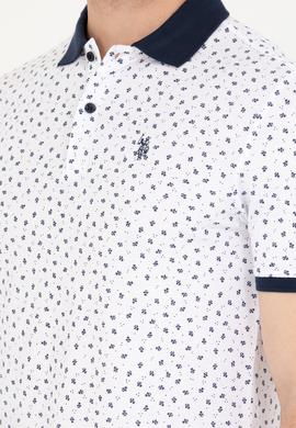 Erkek Beyaz Polo Yaka Tişört - 50276829037