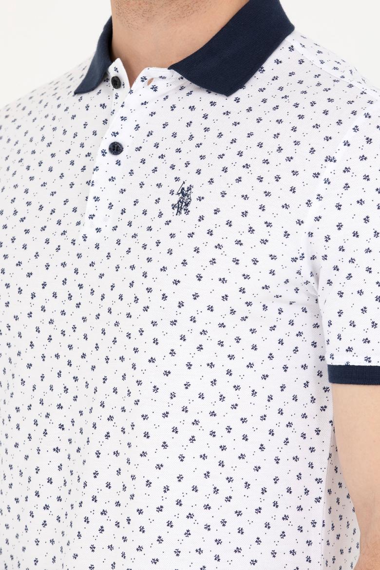 Erkek Beyaz Polo Yaka Tişört - 50276829037