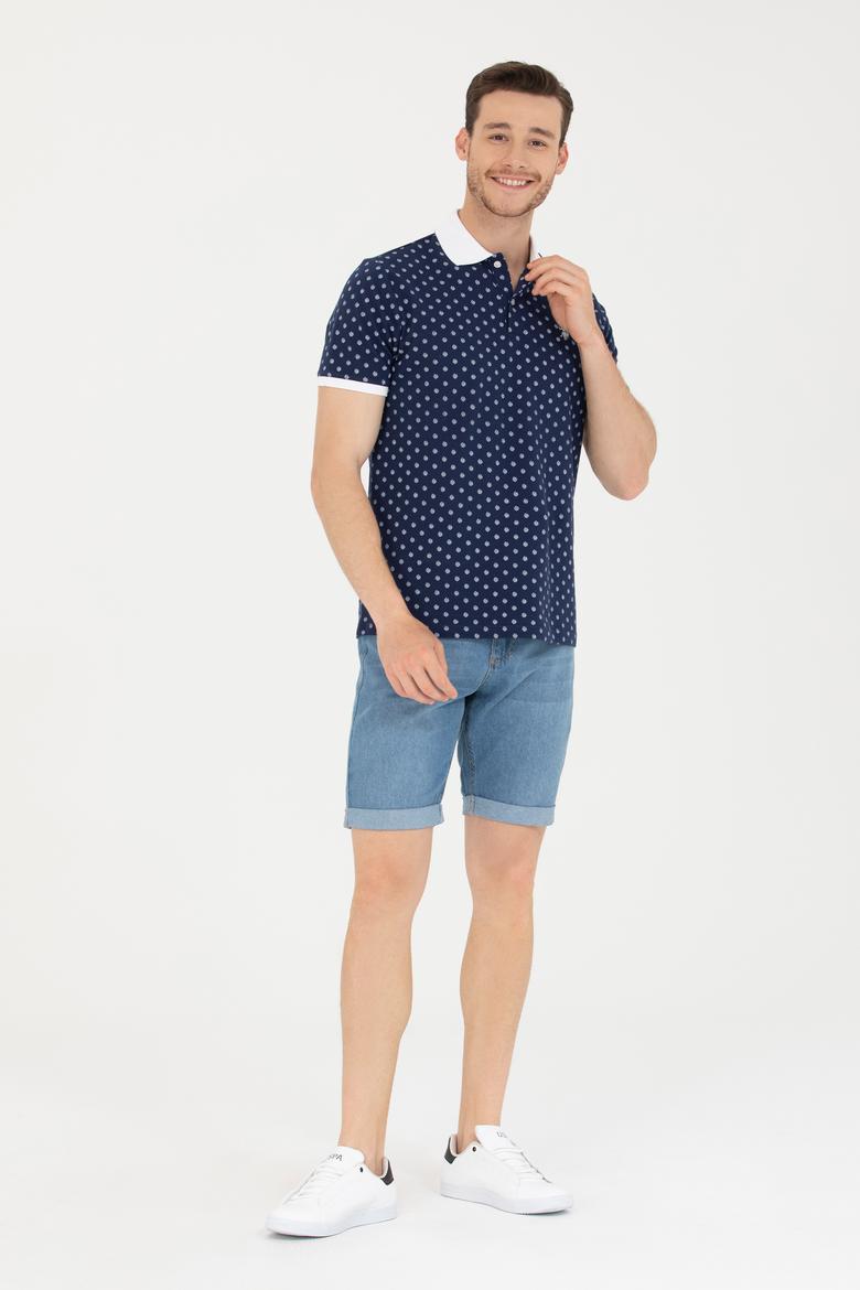 Erkek Beyaz Polo Yaka Tişört - 50276783038