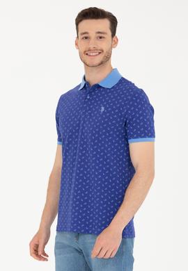 Erkek Kobalt Polo Yaka Tişört - 50276788036