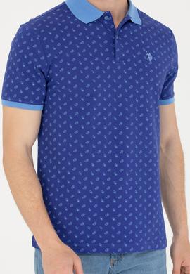 Erkek Kobalt Polo Yaka Tişört - 50276788036