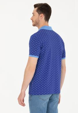 Erkek Kobalt Polo Yaka Tişört - 50276788036