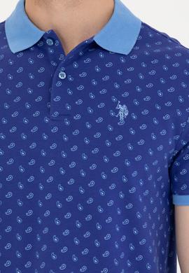 Erkek Kobalt Polo Yaka Tişört - 50276788036