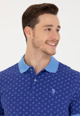 Erkek Kobalt Polo Yaka Tişört - 50276788036