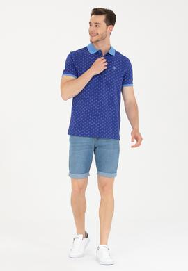 Erkek Kobalt Polo Yaka Tişört - 50276788036