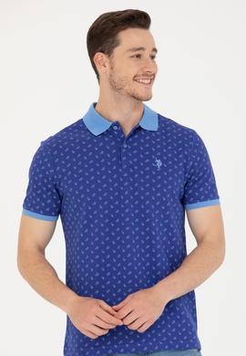 Erkek Kobalt Polo Yaka Tişört - 50276788036